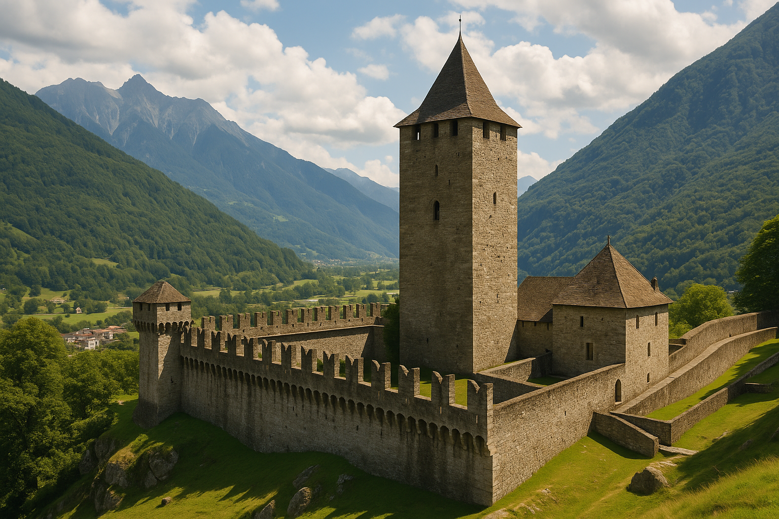 Castelli svizzeri e tedeschi: Montebello nel Ticino e Sargans tra leggende, storia e vini medievali (2)
