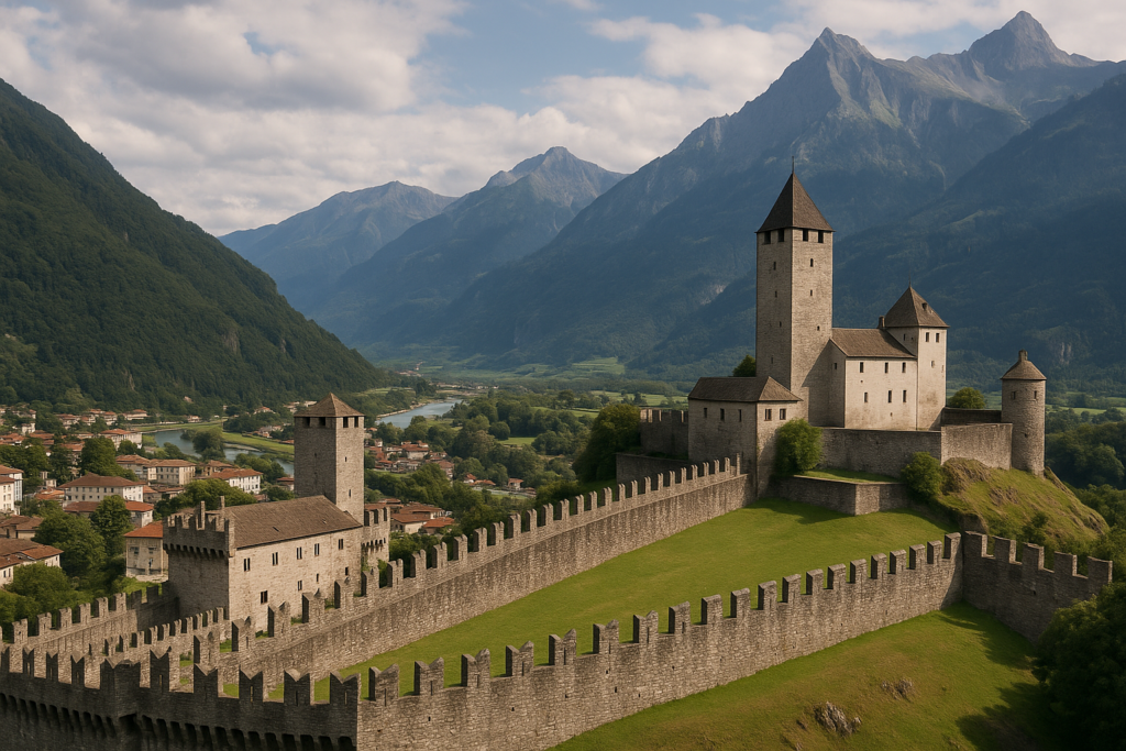 Castelli medievali europei: Montebello in Ticino, Sargans in Svizzera e fortezze storiche
