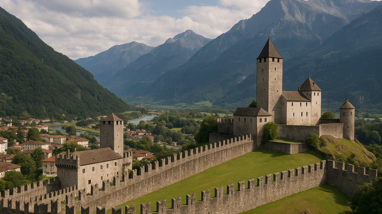Castelli medievali europei: Montebello in Ticino, Sargans in Svizzera e fortezze storiche