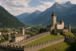 Castelli medievali europei: Montebello in Ticino, Sargans in Svizzera e fortezze storiche