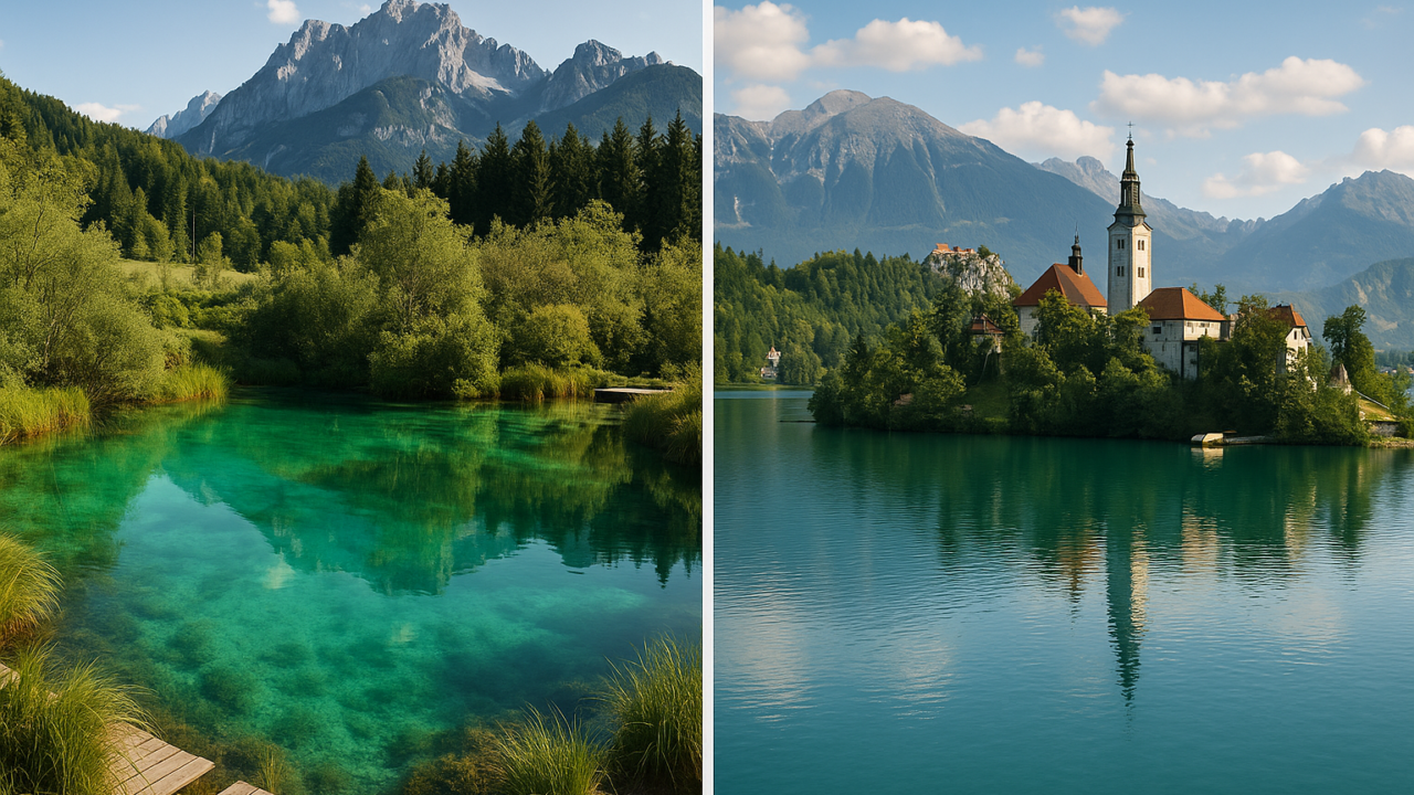 Laghi alpini incantati: Zelenci in Slovenia e Herrenchiemsee in Baviera, due gioielli d'acqua cristallina