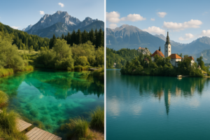 Laghi alpini incantati: Zelenci in Slovenia e Herrenchiemsee in Baviera, due gioielli d'acqua cristallina