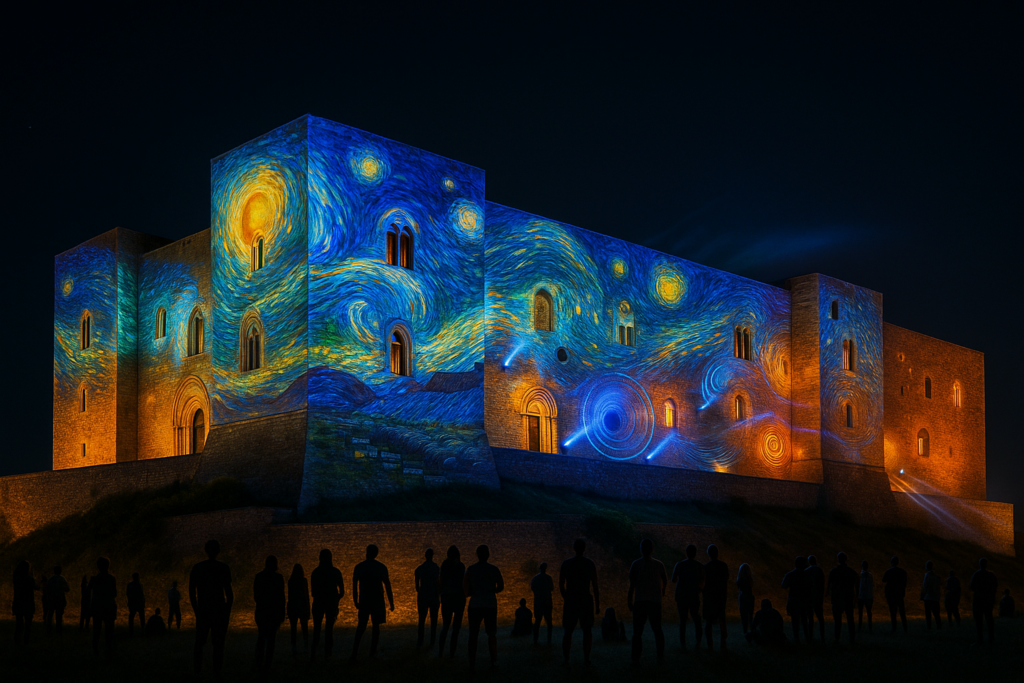 Castelli e fortezze europee con videomapping e installazioni luminose: il Castello di Lagopesole estate 2026