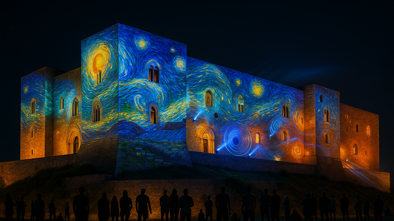 Castelli e fortezze europee con videomapping e installazioni luminose: il Castello di Lagopesole estate 2026