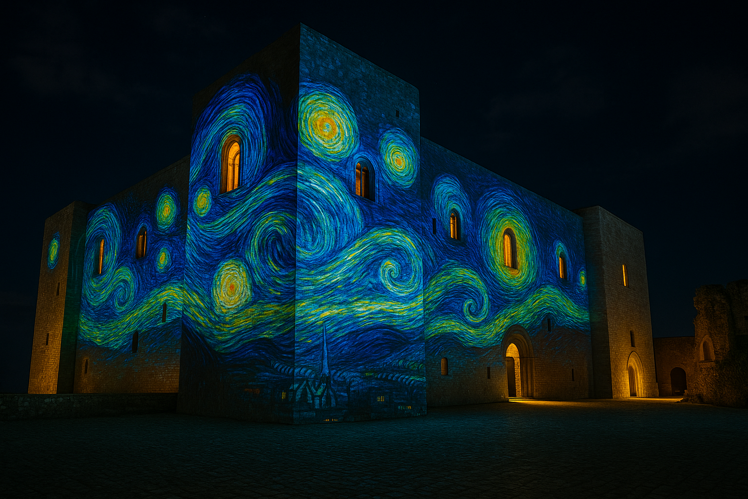 Castelli e fortezze europee con videomapping e installazioni luminose: il Castello di Lagopesole estate 2026 (2)