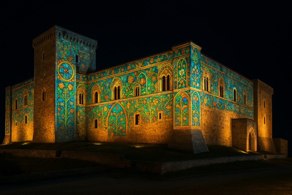 Il Castello di Lagopesole si trasforma in opera luminosa: videomapping e suoni per l'estate 2026