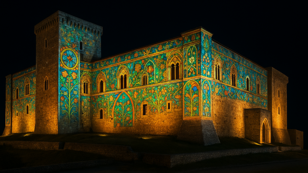 Il Castello di Lagopesole si trasforma in opera luminosa: videomapping e suoni per l'estate 2026