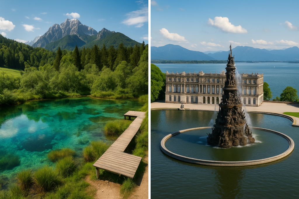 Laghi smeraldo d'Europa: Zelenci in Slovenia e Herrenchiemsee in Baviera, due gioielli nascosti