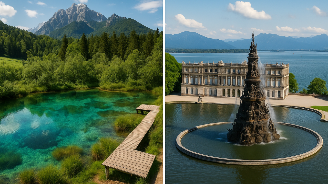 Laghi smeraldo d'Europa: Zelenci in Slovenia e Herrenchiemsee in Baviera, due gioielli nascosti