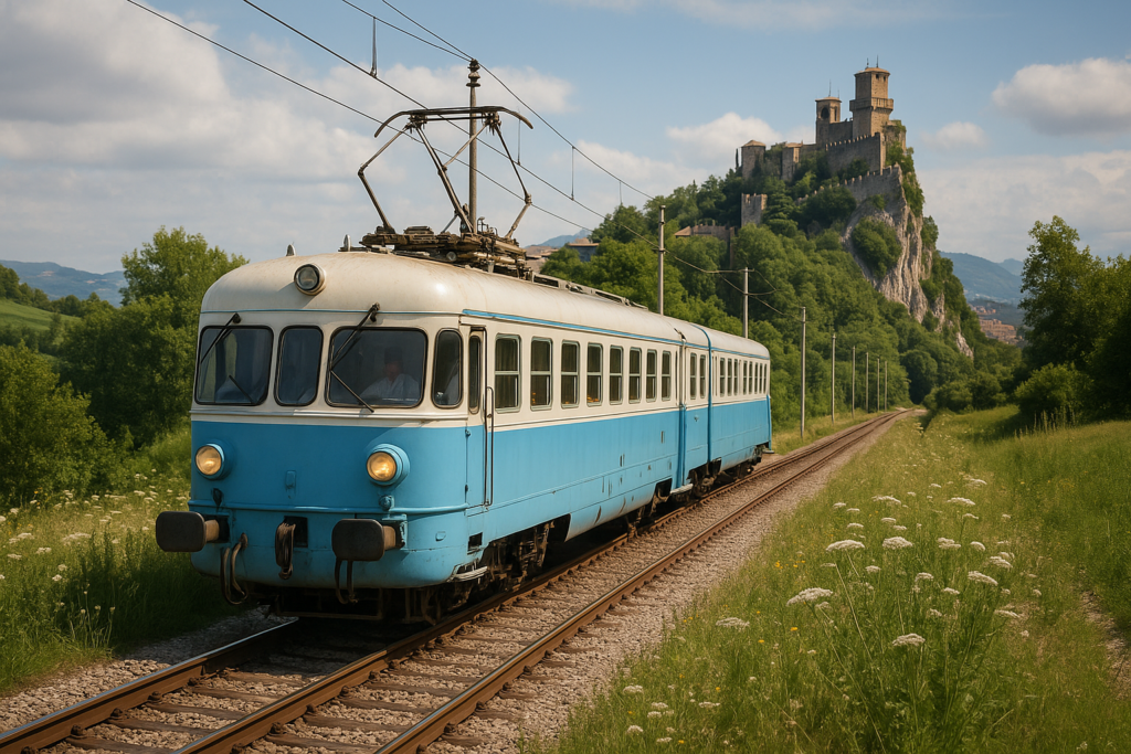 Il Treno Bianco Azzurro di San Marino torna dopo 82 anni: corse gratuite per l'estate 2026