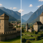 Castelli svizzeri e tedeschi: Montebello nel Ticino e Sargans tra leggende, storia e vini medievali