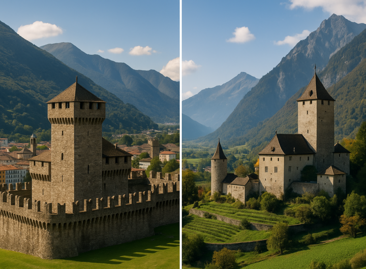 Castelli svizzeri e tedeschi: Montebello nel Ticino e Sargans tra leggende, storia e vini medievali