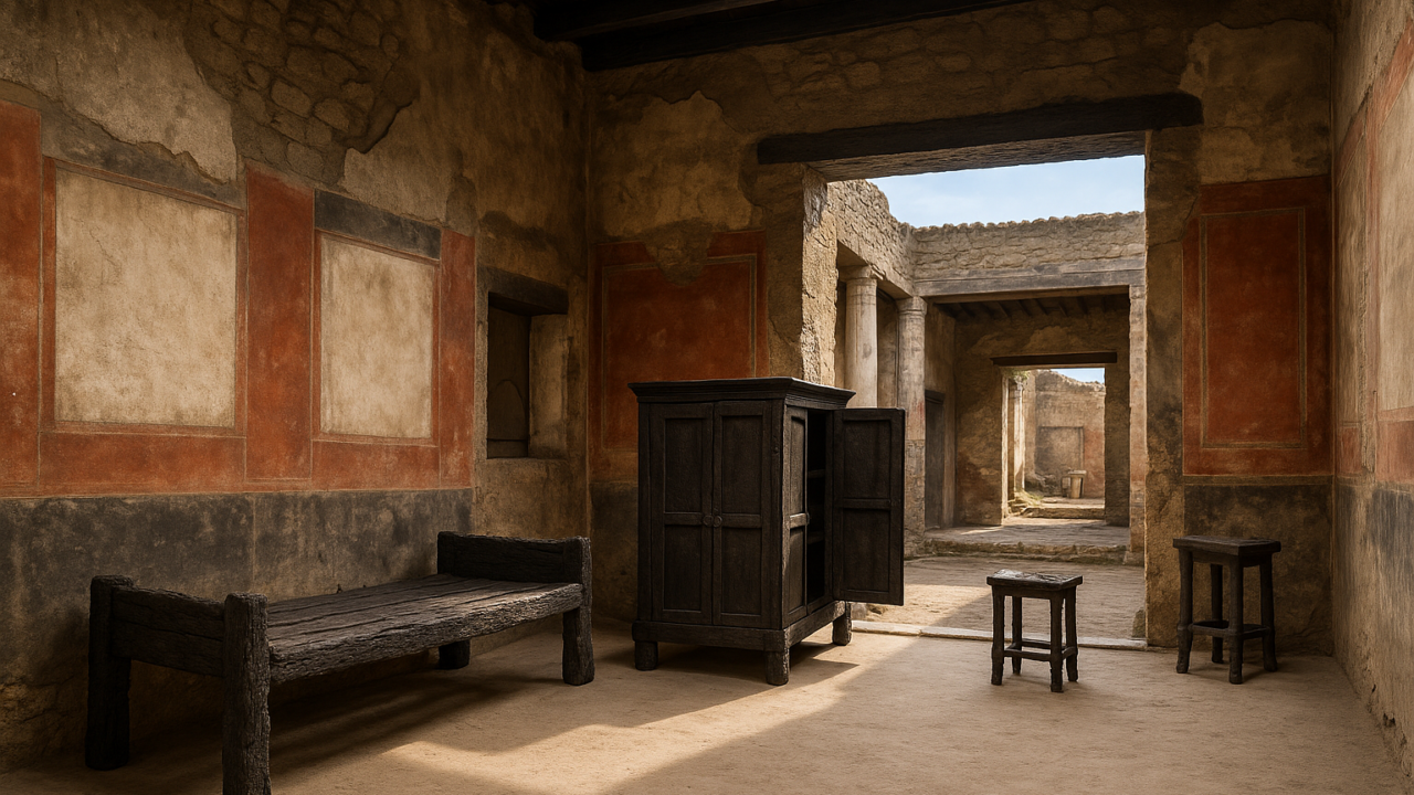 Ercolano riapre la Casa del Mobilio Carbonizzato: il restauro che riporta alla luce la vita romana