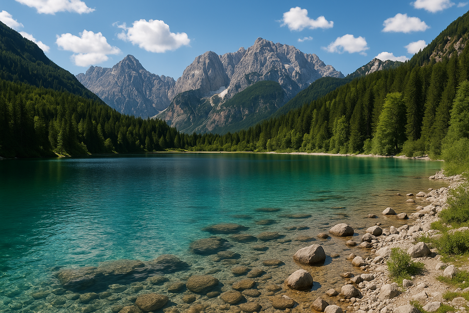 Laghi alpini da cartolina: Zelenci in Slovenia, Herrenchiemsee in Baviera e Chiemsee (2)