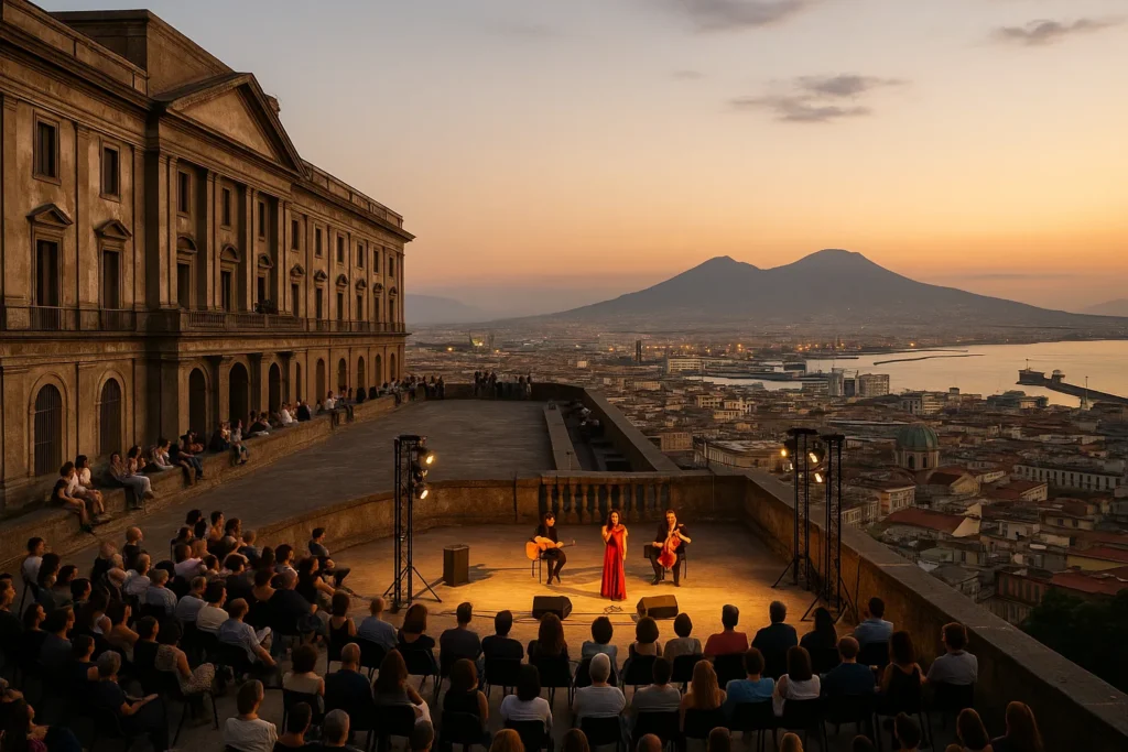 Real Albergo dei Poveri: la terrazza di Napoli riapre tra teatro, musica e viste sulla città