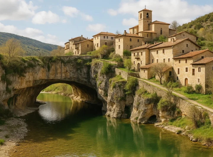 Puentedey: il borgo medievale sospeso sul 'Ponte di Dio' nel nord della Spagna