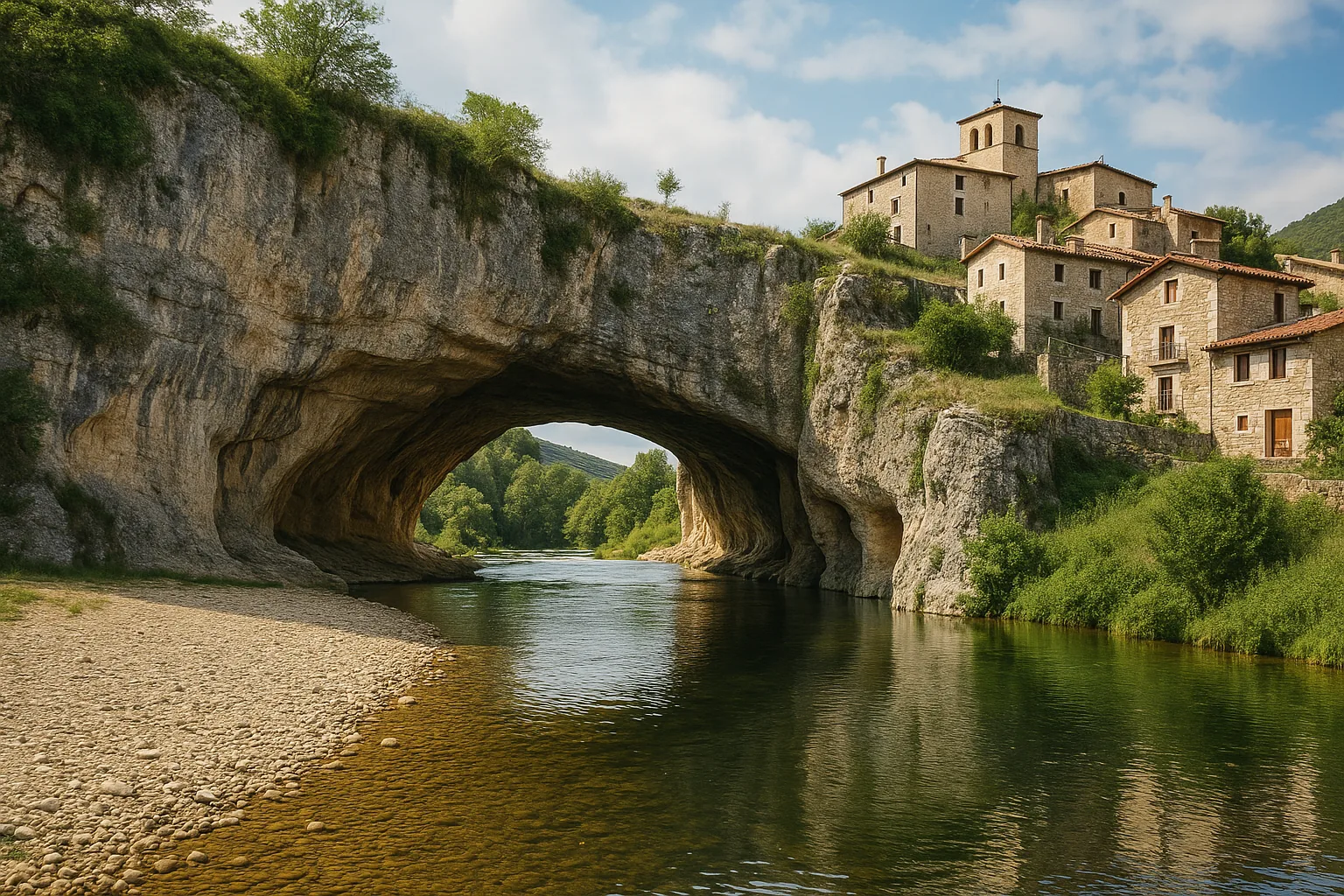 Puentedey: il borgo medievale sospeso sul 'Ponte di Dio' nel nord della Spagna (2)