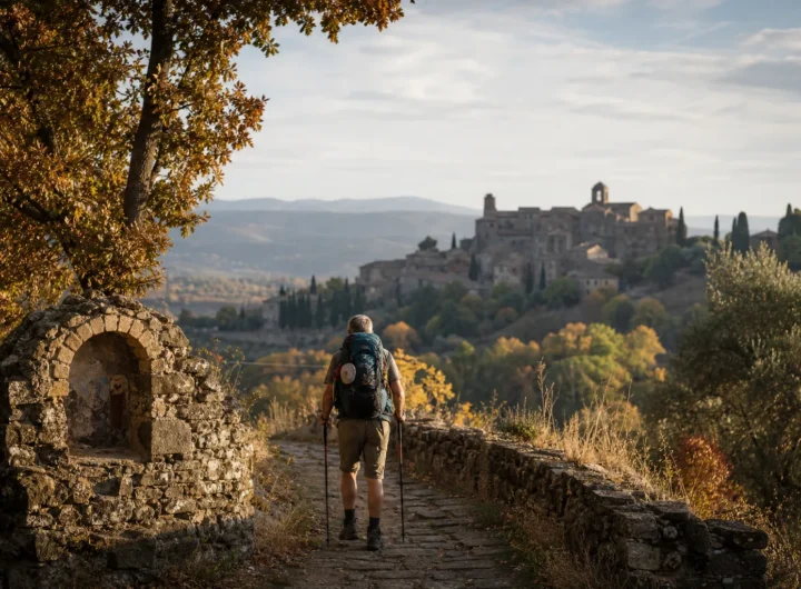Via Francigena in autunno: il tratto toscano a piedi da Pontremoli a Radicofani tra boschi e borghi