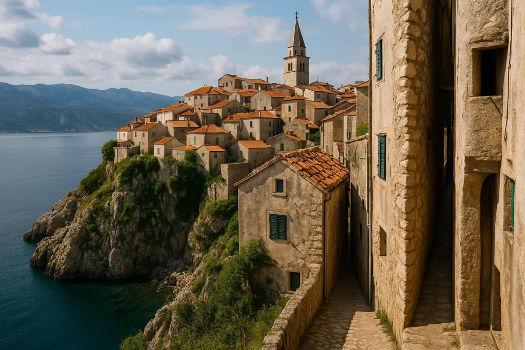 Vrbnik: il borgo croato su una scogliera dove una strada misura 40 centimetri