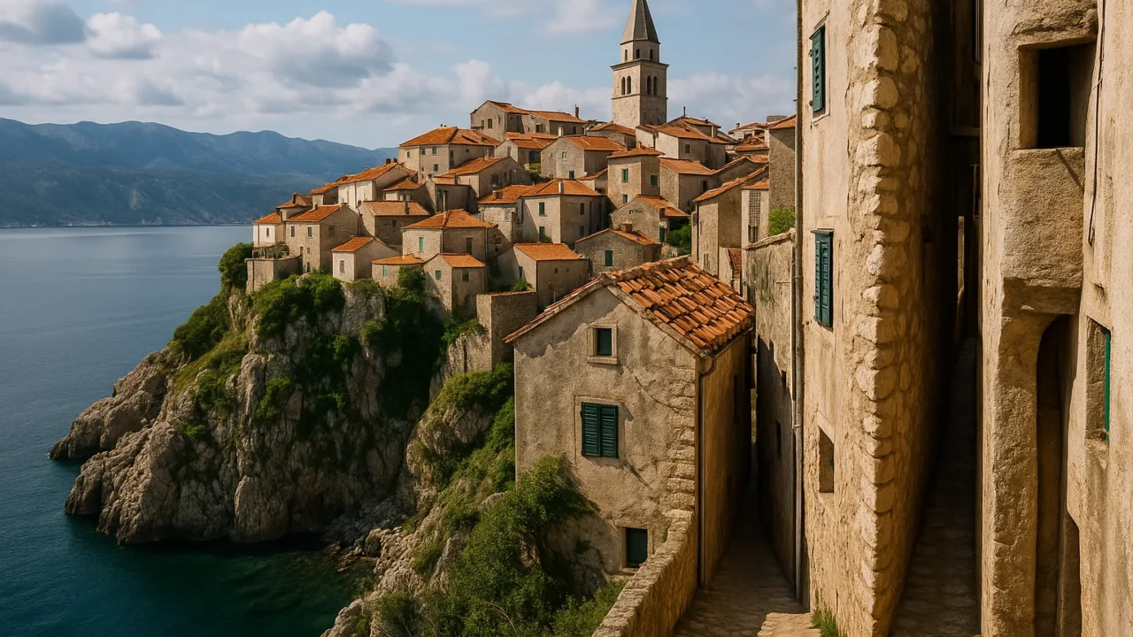 Vrbnik: il borgo croato su una scogliera dove una strada misura 40 centimetri