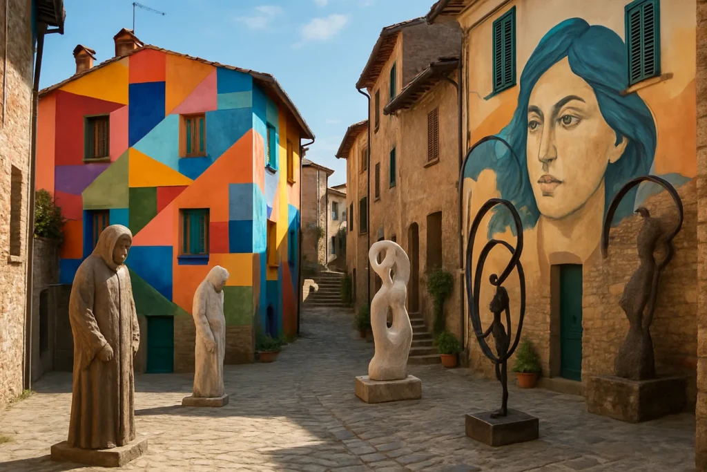 Ghizzano, il borgo toscano trasformato in galleria d'arte a cielo aperto