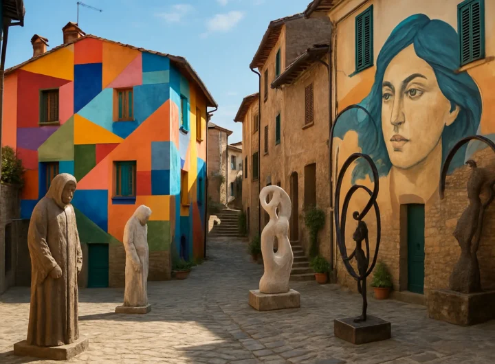 Ghizzano, il borgo toscano trasformato in galleria d'arte a cielo aperto