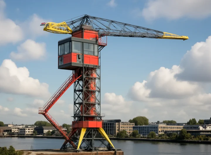 Dormire in una gru a 45 metri: l'hotel più insolito di Amsterdam con vista a 360 gradi