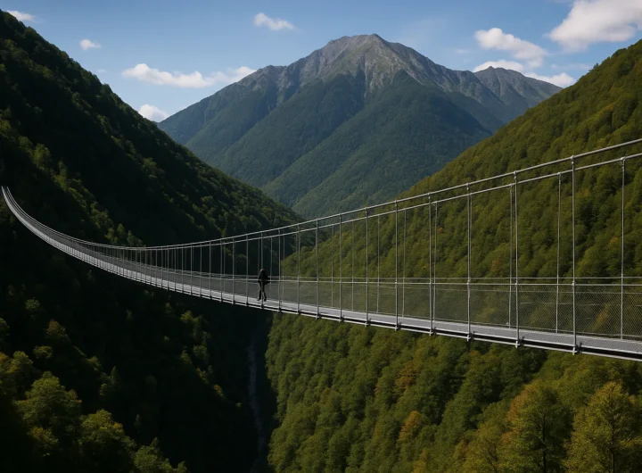 Il Ponte tra i due Parchi: il ponte tibetano più lungo del mondo è in Italia, 586 metri sospesi nel vuoto
