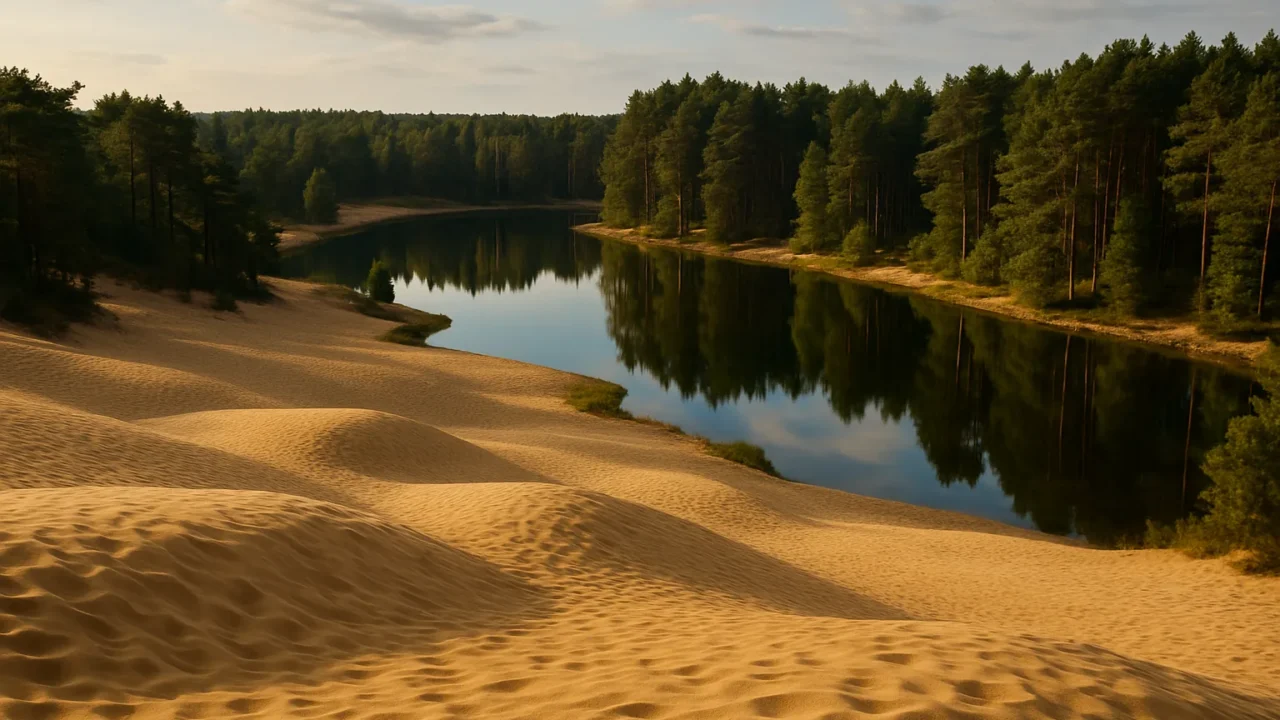 Paesaggi da fiaba nel Belgio: il deserto di dune dorate di Lommel tra pini e specchi d'acqua