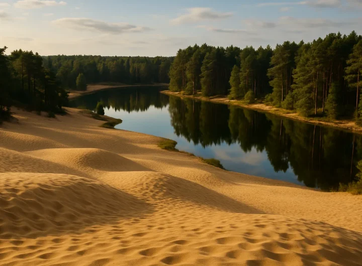 Paesaggi da fiaba nel Belgio: il deserto di dune dorate di Lommel tra pini e specchi d'acqua