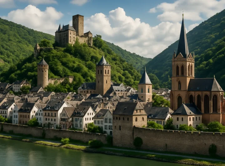 Oberwesel: il borgo medievale sulla gola del Reno tra rocche e altari dorati