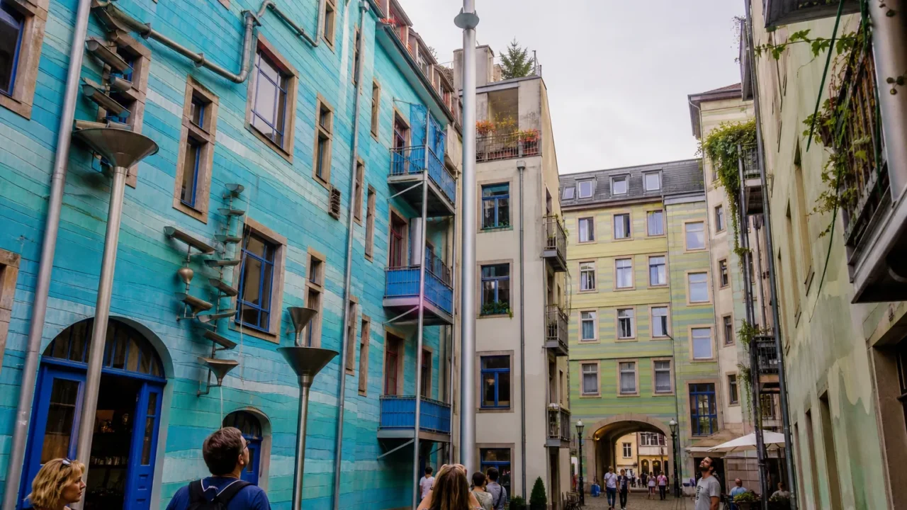 Kunsthofpassage di Dresda: il cortile artistico dove la pioggia diventa musica