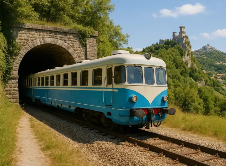 Treno Bianco Azzurro Rimini-San Marino: il ritorno storico dopo 82 anni con viaggi gratuiti estate 2026