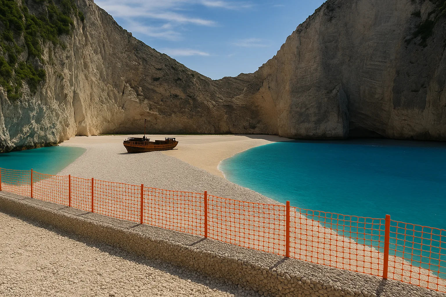 Navagio Beach a Zante chiude fino a ottobre 2026: in arrivo l'ampliamento di 30 metri (2)