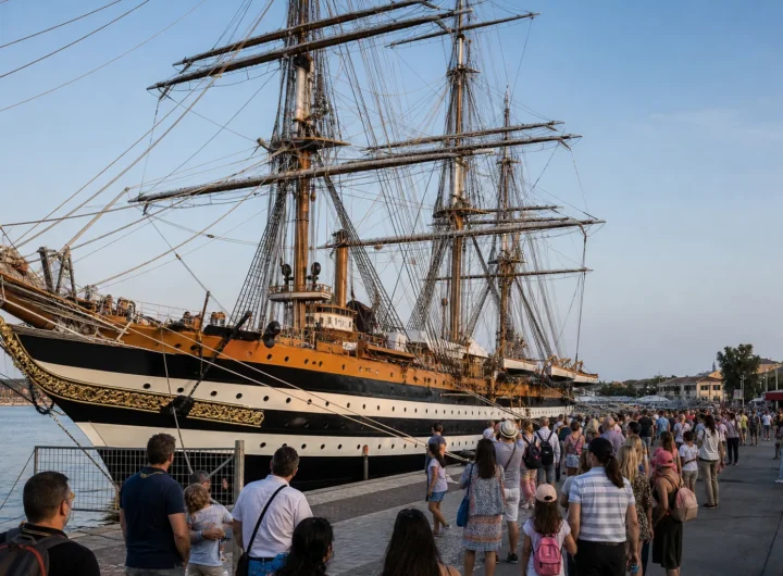 L'Amerigo Vespucci a Ravenna dal 14 al 18 ottobre: come visitare gratis la nave scuola
