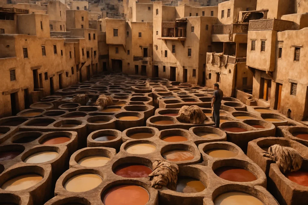 Le Concerie di Fès: il labirinto di terracotta e vasche colorate del Marocco