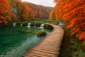 Laghi di Plitvice in autunno: lo spettacolo delle foreste variopinte e delle acque cristalline