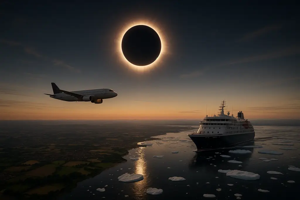 Eclissi solare totale del 12 agosto 2026: le esperienze di viaggio per osservarla da prospettive uniche